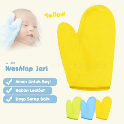 1pcs 3pcs dan 6 Pcs Waslap Bayi Single Layer WL-03 Lap Mandi Bayi Wash Lap Jari Bayi Waslap Wash Lap Mandi Bayi Handuk bayi Baby Wash Lap MIX COLOUR