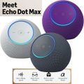 Latest Echo Dot Max (Gen 1, 2025 release) and  Echo Dot (5th Gen, 2022 release) Smart Speaker with Alexa Voice Control Bluetooth Speaker Home Remote. 