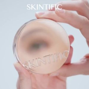 [BUY1 FREE1]SKINTIFIC Cover All Perfect Cushion Foundation Poreless Flawless With SPF 35 PA++++ for mekap glass Skin