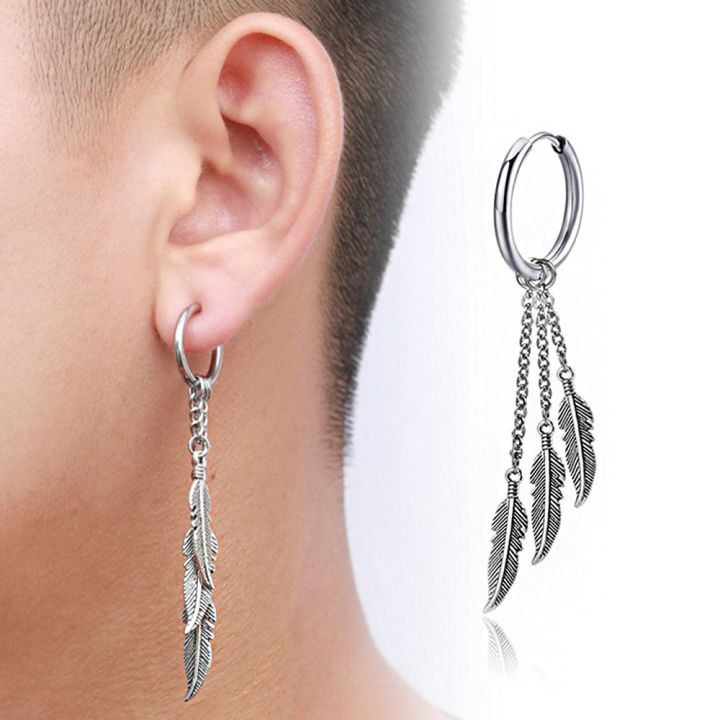 Buy Kuzzoi Earrings Men Creoles Cross Skull Feather Set Of 3 2024 Online |  ZALORA Philippines