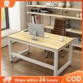 ۩☈ 【In Stock】140 CM Home Computer Table Simple Nodern Bedroom Student Desk Steel Wood Double Desk. 