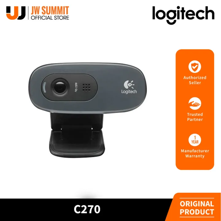 Logitech C270 HD Webcam with Noise Reducing Mic 30 Fps Video