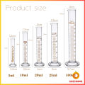 Cozy กระบอกตวง การตวงปริมาตร ชนิดแก้ว ขนาด 5ml 10ml 25ml 50ml 100ml Glass measuring cylinder. 