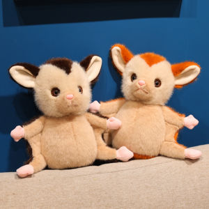 hot 25cm New Cute Sugar Glider Plush Toy Soft Flying Squirrel Cartoon Party Prop Kawaii Room Decor Funny Gift