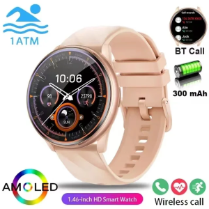Smart Watch Women BT Call IP68 10 Meters Waterproof 24H Heart Rate Monitoring Sports Fitness Tracker Smartwatch
