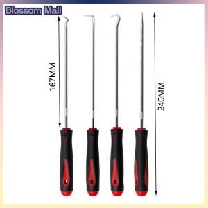 [Blossom] 4PCS Car Auto Vehicle Oil Seal Screwdrivers Set O-Ring Seal Gasket Puller Remover Pick Hooks Durable Tools