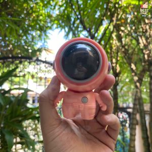 A340 พัดลมคล้องคอ นักบินอวกาศ  พัดลมมือถือ แบบคล้องคอ ขนาดเล็ก แบบพกพา USB Bladeless 360°