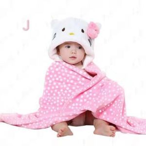Baby bath towel Cotton Flannel Baby Blanket Kids Hooded Bath Towel Childrens bath towel Baby blanket Blanket 000137