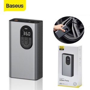 Bơm lốp ô tô không dây mini baseus tích điện 7500mah - bơm lốp cầm tay cho oto xe máy xe đạp.