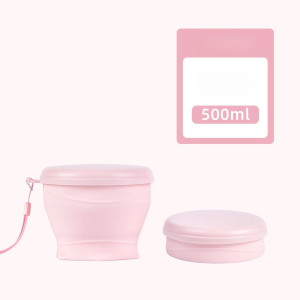 Camping Travel Picnic Food Grade Silicone Bowl Outdoor Portable Set Folding Cup Retractable Bowl