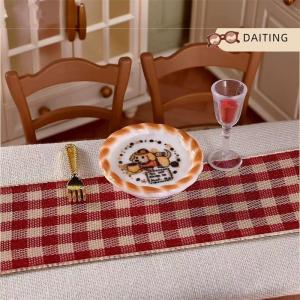 DAITING 10pcs dễ thương Dollhouse Miniatures Puppy Dog in bánh mì Pan Mô hình nhà búp bê phụ kiện trang trí nội thất trẻ em giả vờ chơi đồ chơi Quà Tặng tự làm