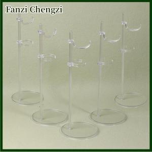 Fanzi 5Pcs Doll Holding Stands Dollhouse Adjust Universal Doll Display Rack Transparent Racks Mannequin Model Stand Doll Dress Support