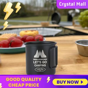COD [Free Shipping] Aluminium Alloy 300ML Travel Mug - Perfect for Hiking Camping and Outdoor Recreation