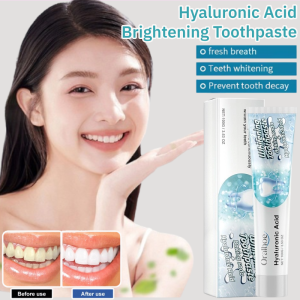 Hyaluronic Acid Brightening Toothpaste Remove Teeth Yellow Fresh Breath Deep Cleansing Stain Eraser Toothpaste