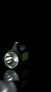 LED OUTDOOR PVC LATERN DC RECHARGEABLE COB TORCH LIGHT STRONG SEARCHLIGHT STANDLIGHT 882B (GREEN BLACK)