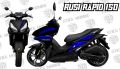 Rusi Rapid 150 decals sticker,Aerox design. 