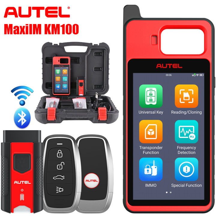 【Priority 48H】2025 New Autel MaxiIM KM100 Key Fob PROGRAMMING Immobilizer Tool, 60s Key Creation IMMO Learning Tool Chip Read
