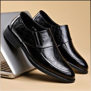 Mens Leather Loafers Soft Leather Stylish and Comfortable Leather Shoes for Women Safety