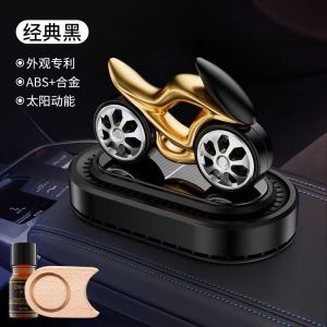 Parfum Pajangan Dashboard Mobil motif Sepeda Motor tenaga surya Car