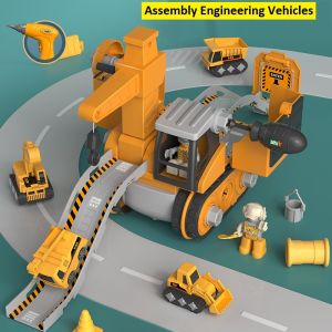 Truck Puzzle Assembly Engineering Vehicles Mainan budak Lelaki / Perempuan DIY Truck Toys Gift