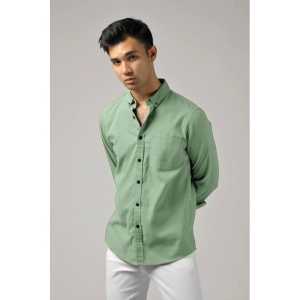 Kemeja Polos Pria Lengan Panjang Slimfit Casual Formal Premium Pink Lilac Denim Kunyit Sage