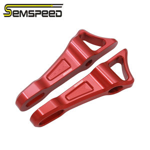 SEMSPEED Motorcycle CNC Rear Footrest Passenger Footpegs Foot Bracket Support For Aprilia RS660 RS 660 2020-2023 2024