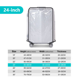 Transparent Luggage Cover 18"-30" Sarung Beg Waterproof Luggage Protector Cover Luggage Usable Suitcase 行李箱保護套