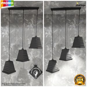 KAP LAMPU GANTUNG HIAS 3 IN 1 MINIMALIS CAFE PLAFON DEKORASI RUANG TAMU VINTAGE MODERN VINTAGE MURAH