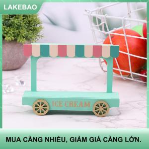 【LAKEBAO】 Đạo cụ cảnh quan thu nhỏ trang trí nhỏ bằng gỗ hình xe van Kem Nhà búp bê