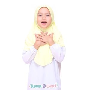 TUDUNGSICOMEL Set B - Tudung Sekolah Awning Scuba / Tudung Sarung Instant