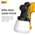 Súng Phun Sơn Điện Deli - Máy Phun Sơn Cầm Tay Công Suất 550W Dung Tích 800ml 4 Kiểu Phun Có Thể Thay Đổi. 