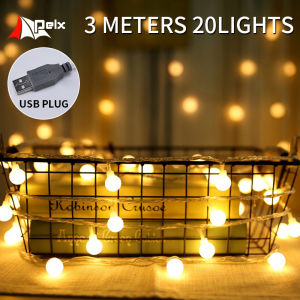 fairy lights for bedroom USB 3M-6M-10M Christmas Wedding Party Garden Decor Tent Lights Bulb Ball Lamp