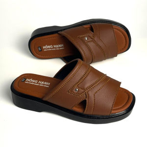 Dép Da Nam DINOSA_M722Dép Quai Bản Cao CấpDép Da Trung Niên Đế Đúc Cao Cấp Bảo Hảnh 6 Tháng