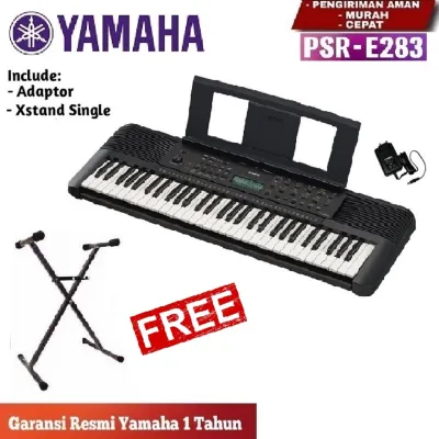 Yamaha PSR E283 Keyboard + Xstand + Tas + Bangku / E 283 / E-283 / PSRE-283