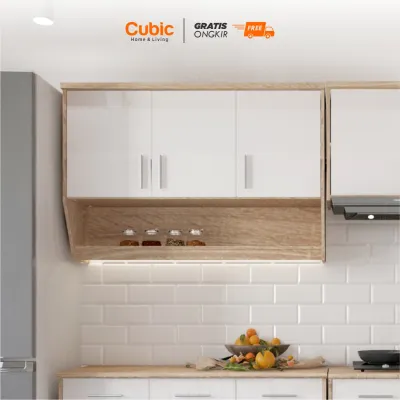 Cubic Kitchen Set 3 Pintu Minimalis / Rak Atas Dapur / ELENA AVE KSA 3P