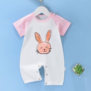 Baby Romper 1-18 Months Fashion Newborn Baby Girl Boy Cotton Bodysuit Short Sleeves Summer Cartoon Infant Baby Boy Girl Jumpsuit