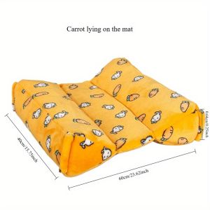 LDECO Comfortable Pet Ventilated Nest For Cat & Rabbit - Soft Hamster Hideout Portable Small Pet Sleeping Bag