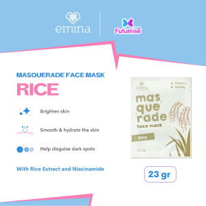 EMINA Masquerade Face Sheet Mask 23g & Capsule Treat Mask | Masker Capsul | Masker lembaran wajah sunflower rice teatree aloe (BPOM)