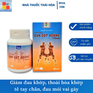 Viên Nang Gân Cốt Hoàng - Mạnh Gân Cốt Giảm Đau Nhức Xương Khớp Thoái Hóa Khớp Hộp 30 viên