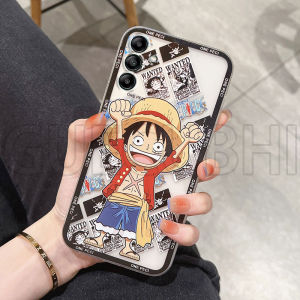 Phone Case Samsung A06 A16 A55 A35 A25 A15 A05s A54 A05 A24 A34 A14 A04s M14 5G New 2024 Cute Luffy Pattern Transparent Soft Silicone Casing Samsung Galaxy A55 5G Phone Cover