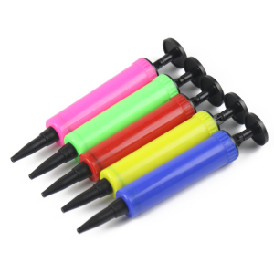 ที่สูบลมลูกโป่งแบบมือปั้ม กาวลูกโป่ง ดันด้วยมือ แบบพกพา อุปกรณ์เสริมเซตลูก คละสี