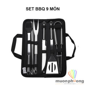 Bộ dụng cụ nướng thịt BBQ ngoài trời dã ngoại cắm trại- MUÔN PHƯƠNG SHOP