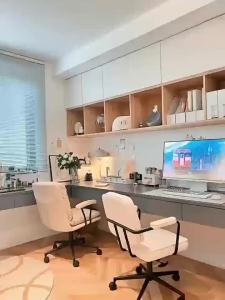 FFBH Nordic Creative Solid Wood Floating Desk Modern Wall Mounted Computer Desk Bedroom Study Living Room Furniture Floating Desk FYFD 5Y6Z3