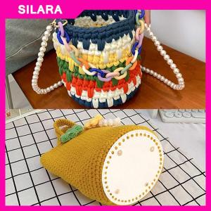SILARA 14 19cm Da Túi đáy với lỗ túi cơ sở DIY handmade vòng Túi đáy túi phụ kiện