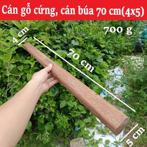 Cán Gỗ Cứng 70cm (4x5cm) – Cán Thay Thế Cho Dụng Cụ Cầm Tay Gỗ Lim