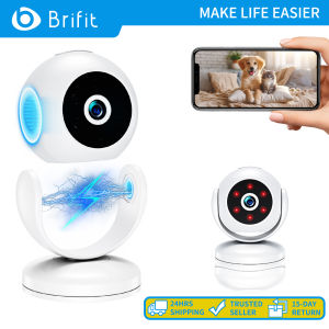 Security Camera Indoor Outdoor Wireless Camera for Home Security 900 mAh Rechargeable Battery Motion Activated Smart Night Vision Monitoring Support Multiple Languages