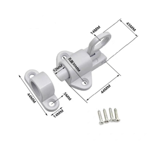 Aluminum Alloy Security Automatic Window Gate Lock Spring Bounce Door Bolt Latch