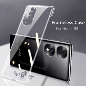 For Huawei Honor 90 Pro 90 Lite Case Luxury Slim Transparent Frameless Case Thin Hard PC Shockproof Protector Phone Cover
