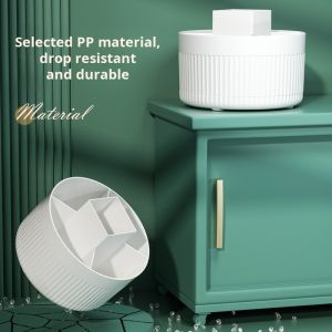 Rotating cosmetics storage box