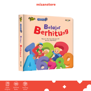 DAR Mizan - Buku Anak Halo Balita Penuntun Belajar Berhitung Boardbook - Bilingual - Mizan